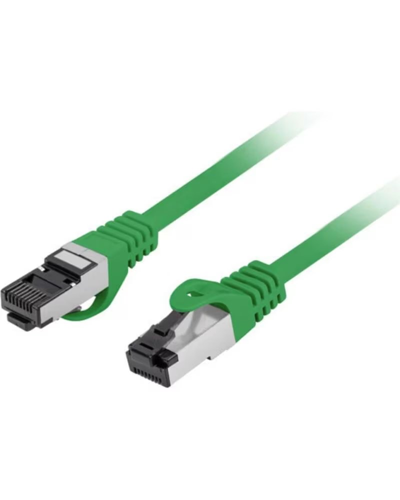 LANBERG CABLE LATIGUILLO CAT 8 1 S-FTP LSZH CU 0 5M VERDE FLUKE RED