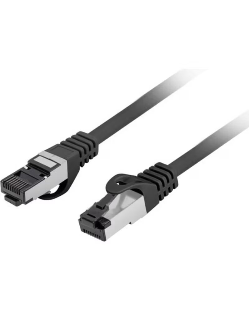 LANBERG CABLE LATIGUILLO CAT 8 1 S-FTP LSZH CU 1M NEGRO FLUKE RED