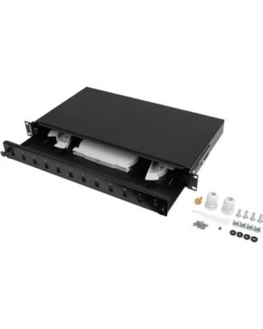 LANBERG PATCH PANEL 1U 19 FIBRA OPTICA 12 PTS SC SIMPLEX O 12 LC