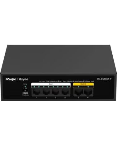 RUIJIE NETWORKS SWITCH RUIJIE UNMANAGED 8 PUERTOS GIGABIT POE 1 SFP BLACK