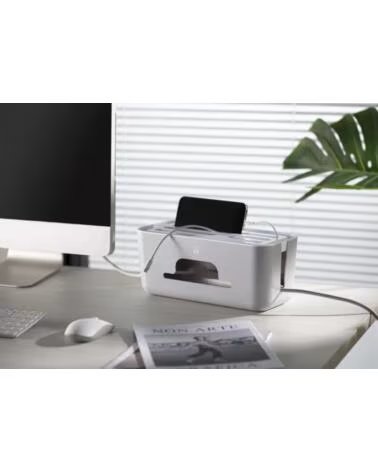 EWENT CAJA DE ORGANIZACION DE CABLE CON SOPORTE 307X135X130MM
