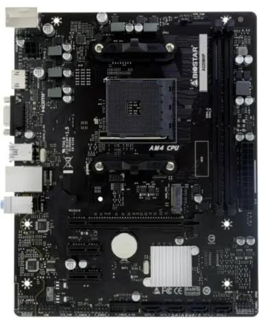 BIOSTAR Placa base A520MHP AM4 DDR4 micro ATX soporta hasta 64GB
