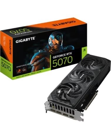 GIGABYTE TARJETA GRAFICA RTX 5070 WINDFORCE OC 12GB