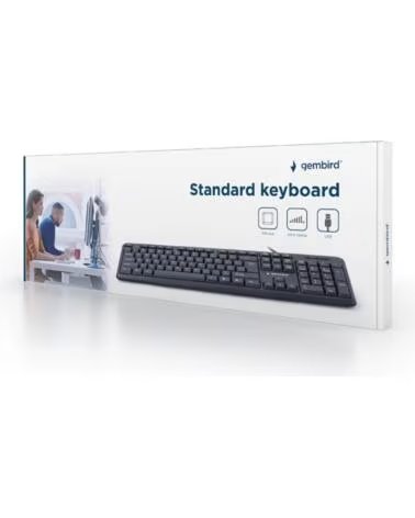 GEMBIRD TECLADO USB DISENO EEUU BLACK