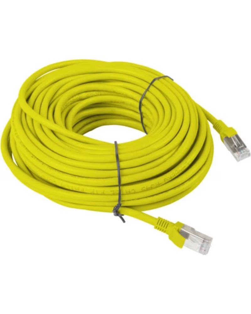 LANBERG CABLE LATIGUILLO CAT 6 UTP 20M AMARILLO FLUKE PASSED RED