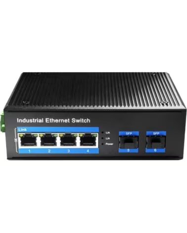 CUDY SWITCH 4-PORT GIGABIT INDUSTRIAL POE WITH 2 GIGABIT SFP