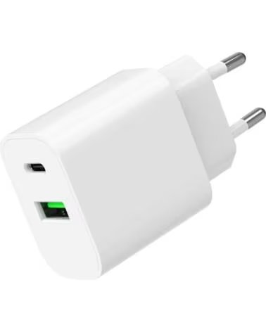 GEMBIRD CARGADOR RAPIDO USB DE 2 PUERTOS Y 20 W WHITE