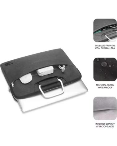 SUBBLIM FUNDA PORTATIL BUSINESS LAPTOP SLEEVE 15 6 GREY