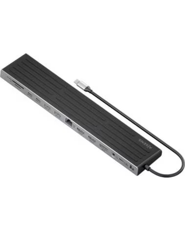 AISENS USB-C DOCK 13 EN 1 USB-C A 2XHDMI 1XDP 1XRJ45 1XSD