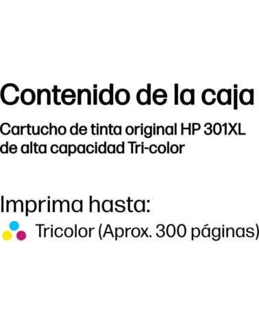 HP TINTA 301XL TRICOLOR