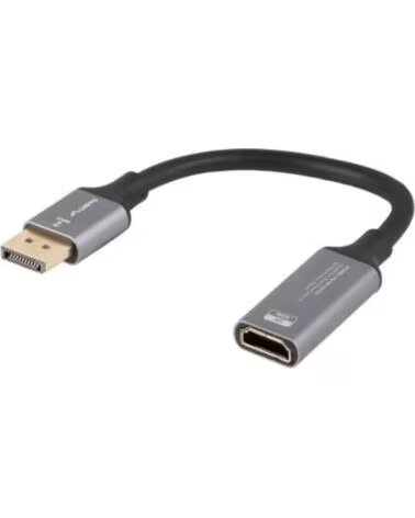 LANBERG ADAPTADOR 8K DISPLAYPORT MACHO-HDMI HEMBRA 20CM