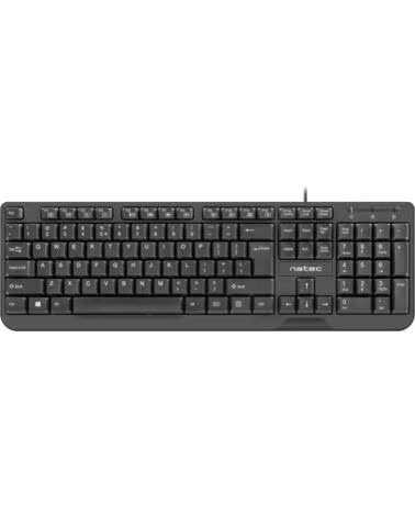 NATEC TECLADO TROUT SLIM USB BLACK