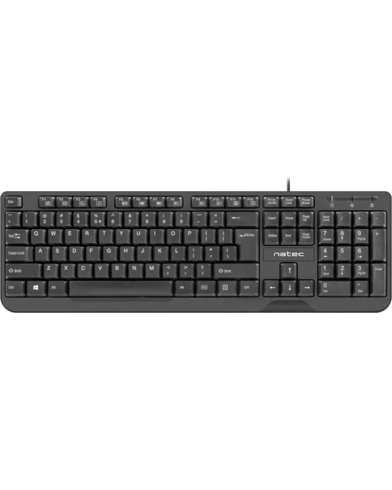 NATEC TECLADO TROUT SLIM USB BLACK
