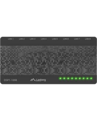 LANBERG SWITCH 8 PUERTOS GIGABIT RJ45 ETHERNET