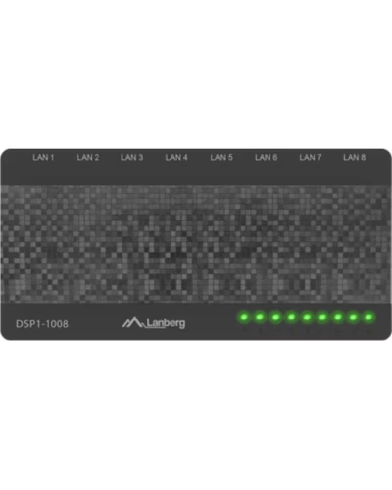 LANBERG SWITCH 8 PUERTOS GIGABIT RJ45 ETHERNET