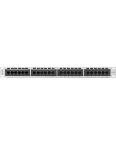 LANBERG PATCH PANEL CAT 6 UTP 24 PUERTOS 1U RACK 19 GREY