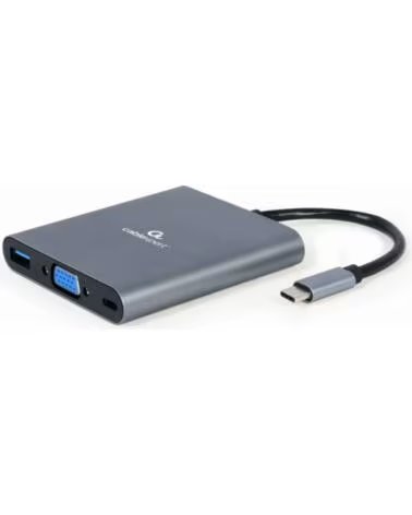 GEMBIRD HUB 6 EN 1 USB C GREY