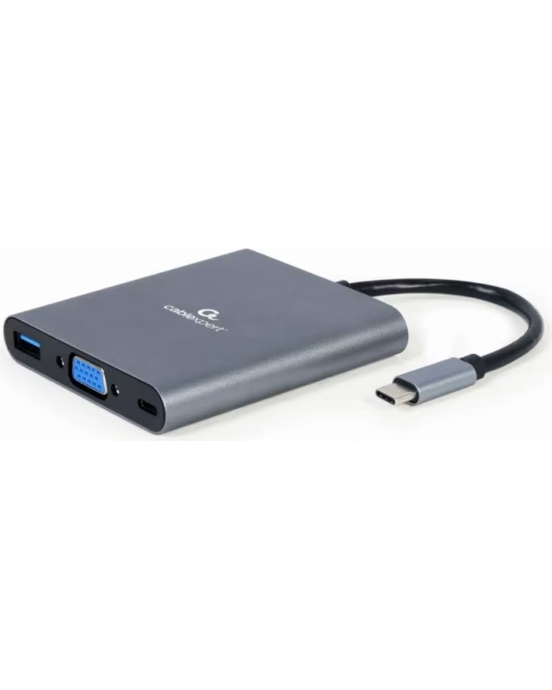 GEMBIRD HUB 6 EN 1 USB C GREY