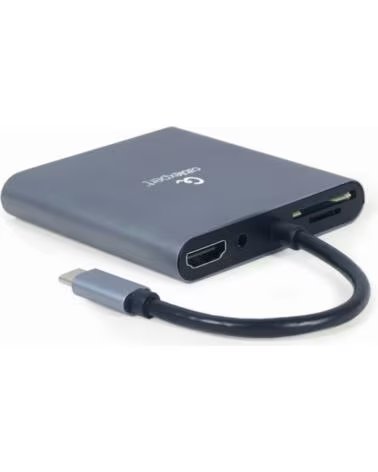 GEMBIRD HUB 6 EN 1 USB C GREY