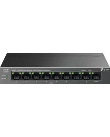 TP-LINK SWITCH LS109P 9 PUERTIOS 10-100 8 PUERTOS POE