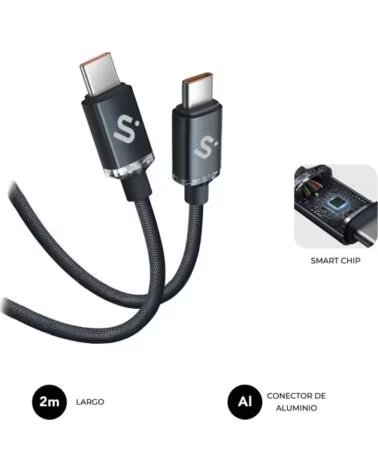 SUBBLIM CABLE OPTIMUS 60W C-C 2M BLACK