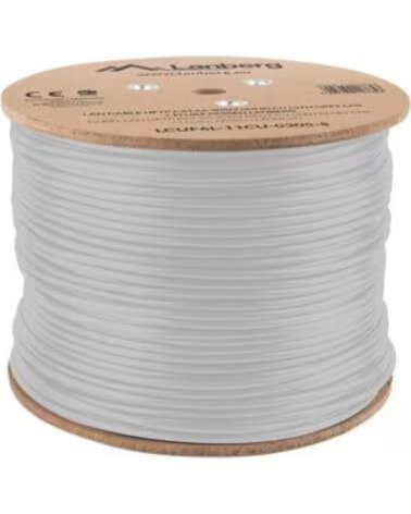 LANBERG BOBINA CABLE FTP RJ45 CAT 6A SOLIDO CU AWG24 LSZH CPR RED