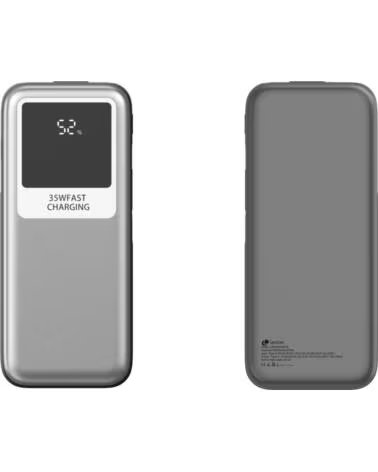 LEOTEC POWERBANK 10000MAH 35W FAST CHRG 1USB-C1 CAB SILVER