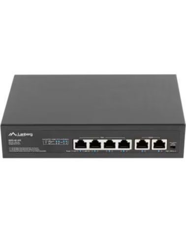 LANBERG SWITCH 6 PTOS 100MB 4xPOE-2x FAST ETHER 60W RACK