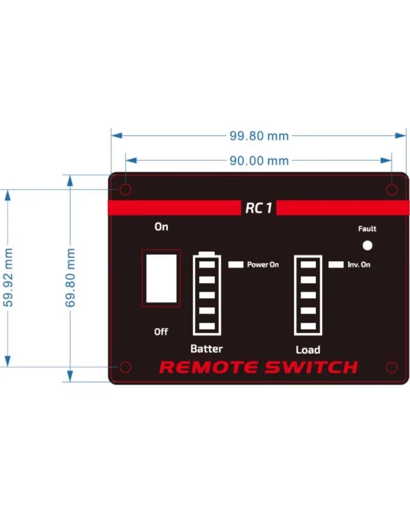 GEMBIRD PANEL CONTROL REMOTO PARA EG-PWC-PS INVERSORES
