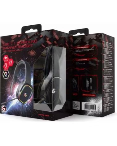 GEMBIRD AURICULARES USB 7 1 SURROUND PARA JUEGOS CON