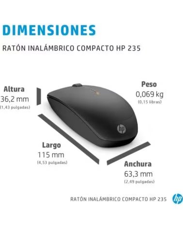 HP RATON 235 SLIM WIRELESS MOUSE