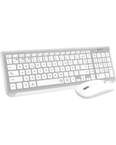 SUBBLIM COMBO TECLADO RATON DUAL PRESTIGE BLUETOOTH -BLANCO SILVER