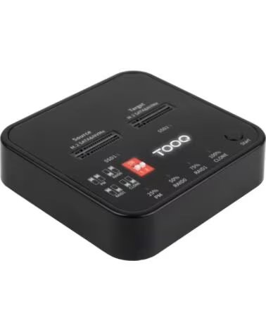 TOOQ DOCK TQDS-201B 2xM 2 NVMe USB-C 3 2 GEN2 CLONE BLACK