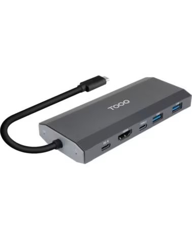 TOOQ Caja externa para SSD M 2 NGFF-NVMe HUB USB 3 2 Gen2 GREY