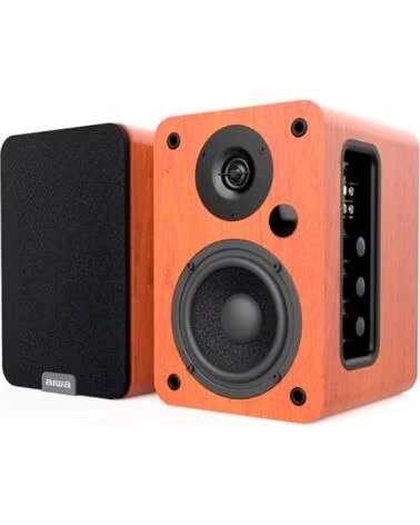 AIWA SP-A200 SISTEMA DE ALTAVOCES INALÁMBRICOS HIFI 50W MADERA