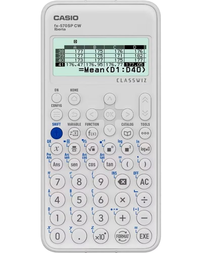CASIO FX-570SP CW - CALCULADORA CIENTIFICA ESTANDAR WHITE