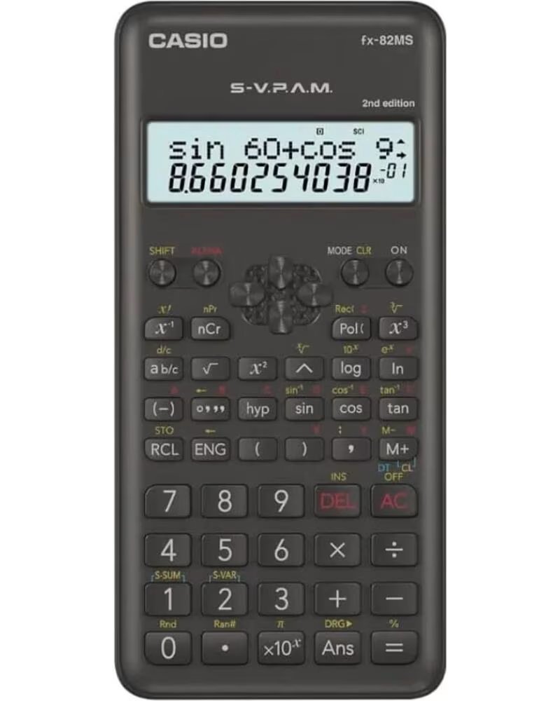 CASIO FX-82MS-2 - CALCULADORA CIENTIFICA ESTANDAR BLACK