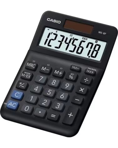 CASIO MS-8F - CALCULADORA DE MESA BLACK