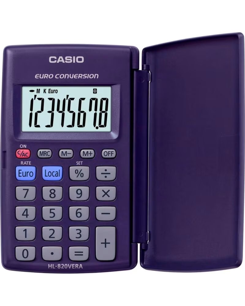 CASIO HL-820VERA - CALCULADORA BASICA BLUE