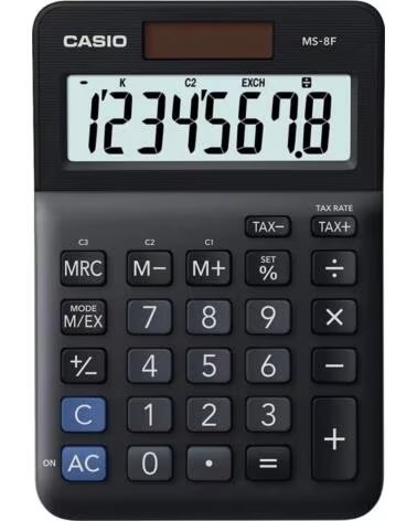 CASIO MS-8F - CALCULADORA DE MESA BLACK