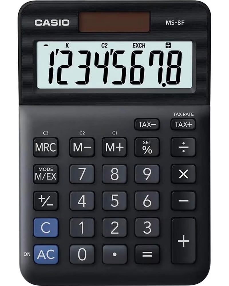 CASIO MS-8F - CALCULADORA DE MESA BLACK