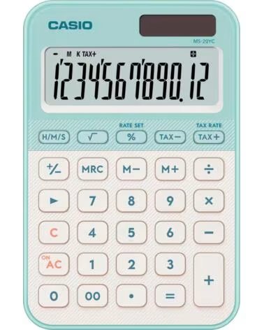 CASIO MS-20YC CLARO - CALCULADORA DE MESA GREEN