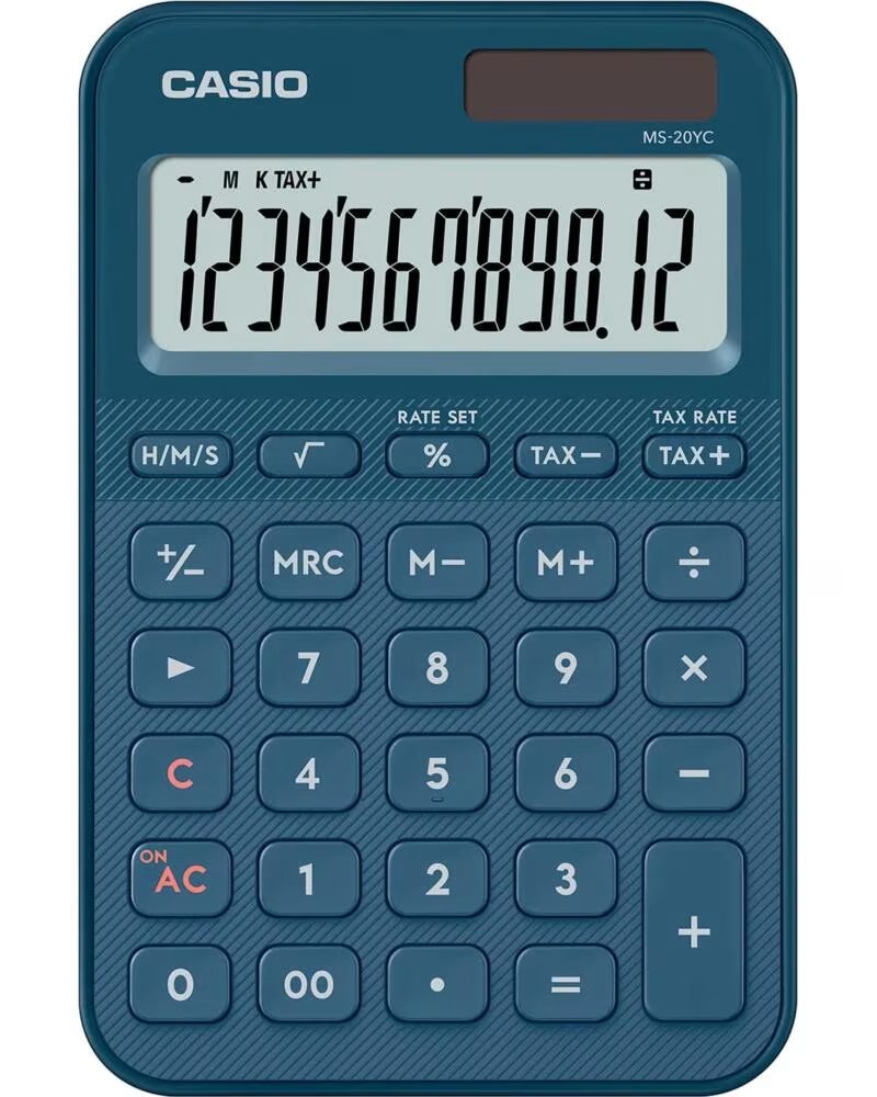 CASIO MS-20YC MARINO - CALCULADORA DE MESA BLUE