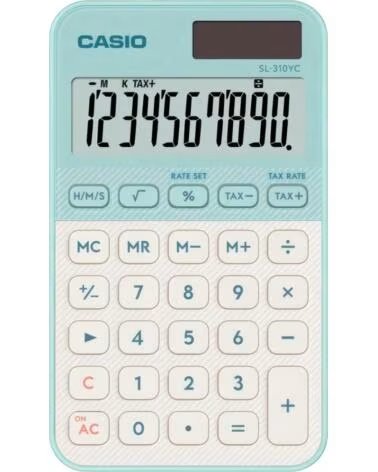 CASIO SL-310YC CLARO - CALCULADORA DE BOLSILLO GREEN