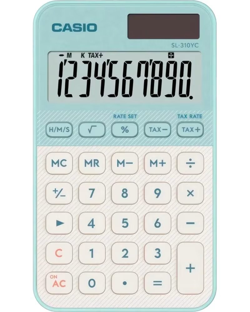 CASIO SL-310YC CLARO - CALCULADORA DE BOLSILLO GREEN