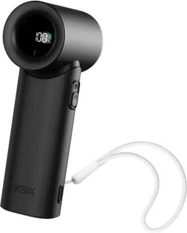 KSIX AIRGO TURBO - VENTILADOR PORTATIL DE 5 VELOCIDADES BLACK