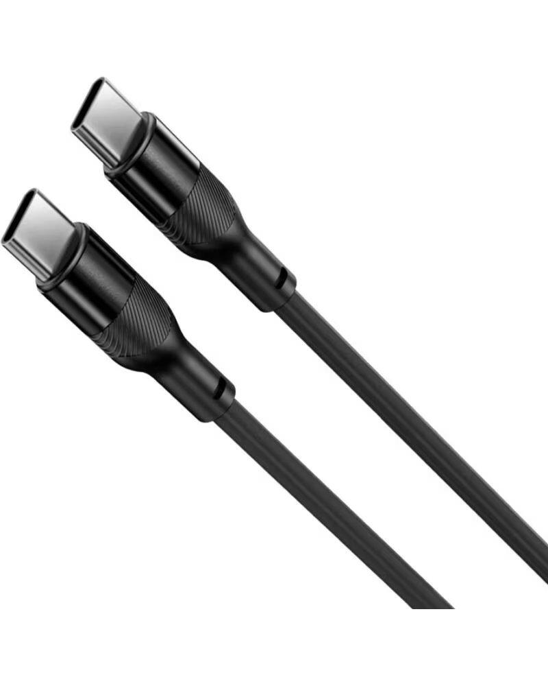 KSIX BCL060WAS02 - CABLE DE CARGA Y DATOS 1 METRO - USB-C A BLACK