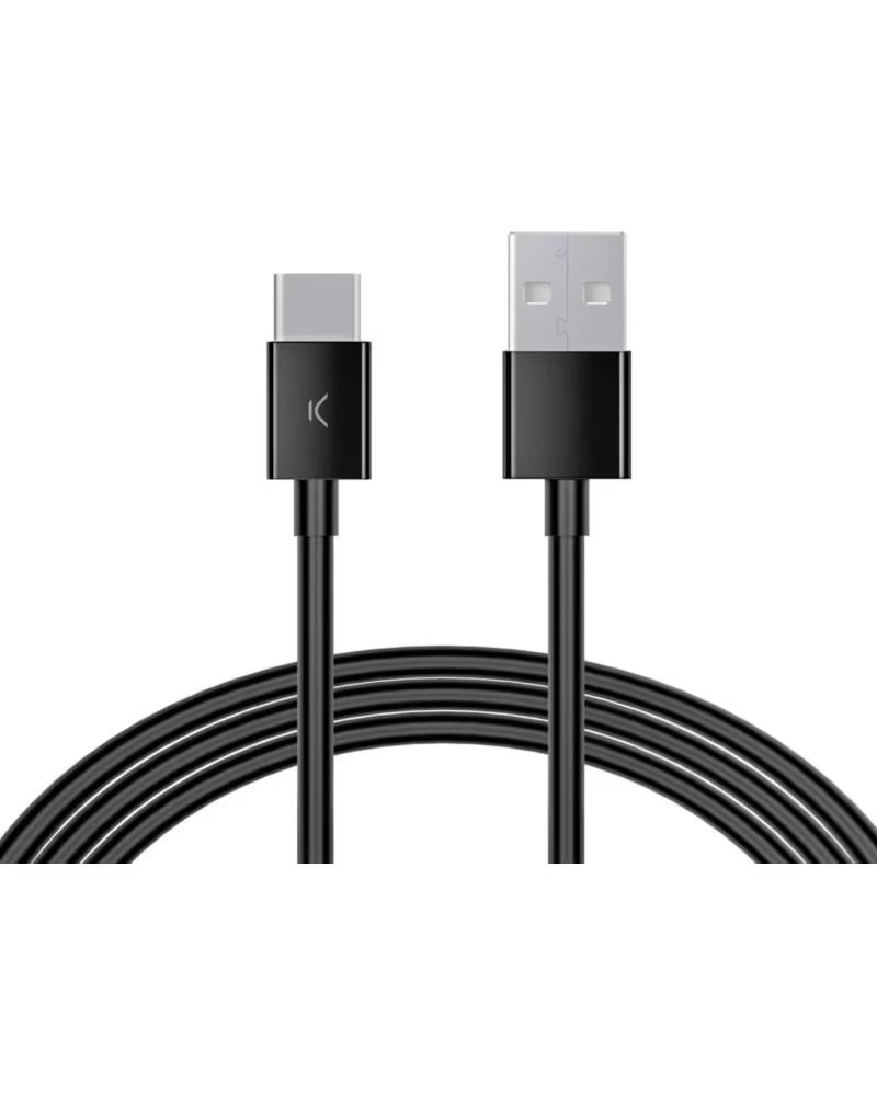 KSIX BXCUSBC04 - CABLE DE CARGA Y DATOS USB-A A USB-C - 25W BLACK