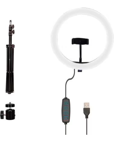 KSIX BXYOUTUB02 - ARO DE LUZ Y SOPORTE TRIPODE PARA SMARTPHONE