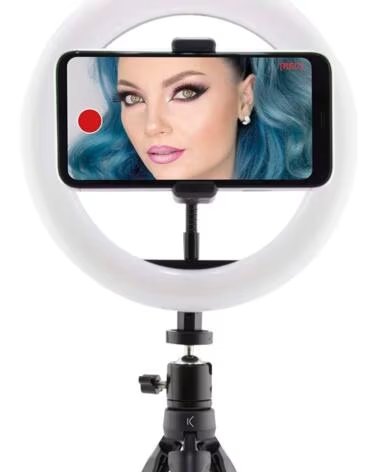 KSIX BXYOUTUB01 - ARO DE LUZ Y SOPORTE TRIPODE PARA SMARTPHONE